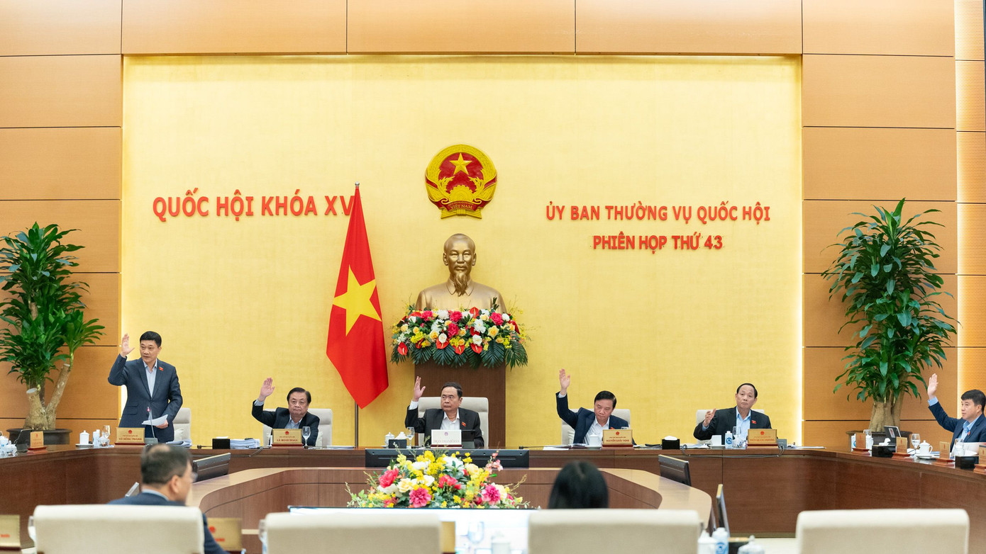 Ủy ban Thường vụ Quốc hội đồng ý ban hành Nghị định giảm tiền thuê đất năm 2024. Ảnh: QH