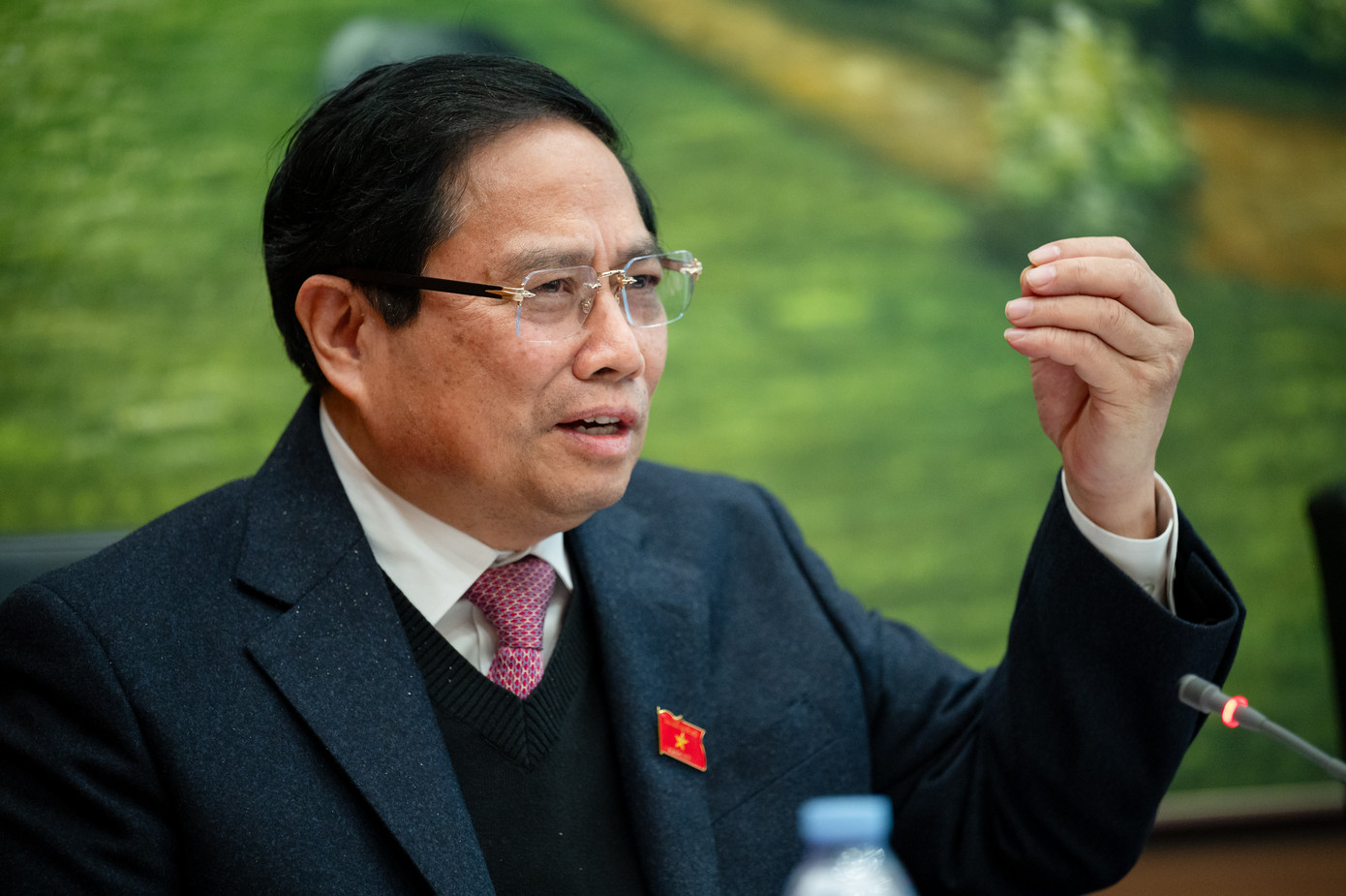 Thủ tướng Phạm Minh Chính phát biểu tại Quốc hội. Thủ tướng Phạm Minh Chính phát biểu tại Quốc hội.