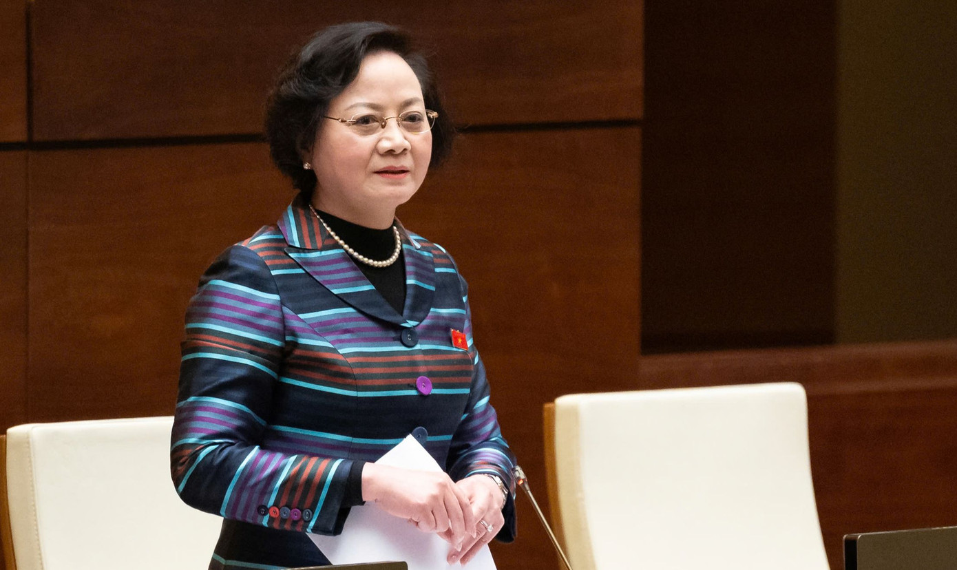 Bộ trưởng Bộ Nội vụ Phạm Thị Thanh Trà. Ảnh: QH Bộ trưởng Bộ Nội vụ Phạm Thị Thanh Trà. Ảnh: QH