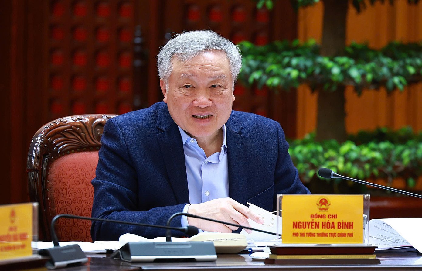 Phó Thủ tướng Thường trực Chính phủ Nguyễn Hoà Bình. Ảnh: Nhật Bắc Phó Thủ tướng Thường trực Chính phủ Nguyễn Hoà Bình. Ảnh: Nhật Bắc