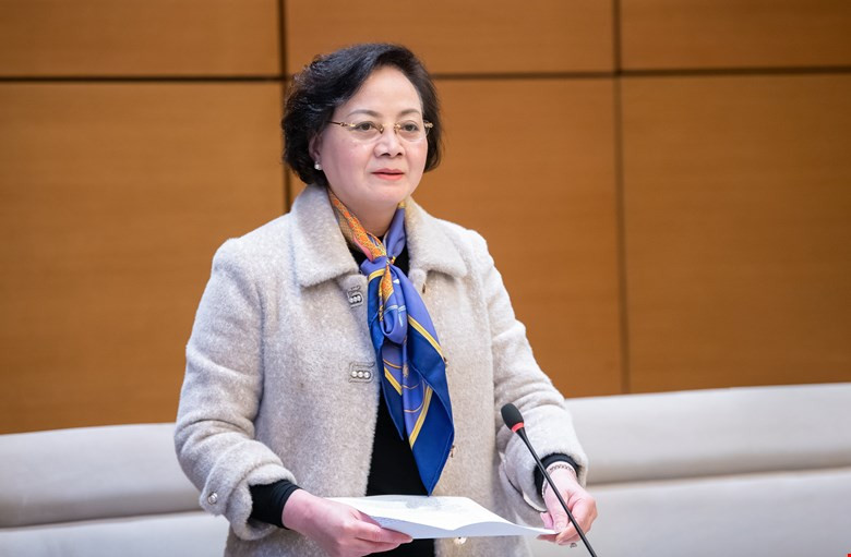 Bộ trưởng Bộ Nội vụ Phạm Thị Thanh Trà. Ảnh: QH Bộ trưởng Bộ Nội vụ Phạm Thị Thanh Trà. Ảnh: QH