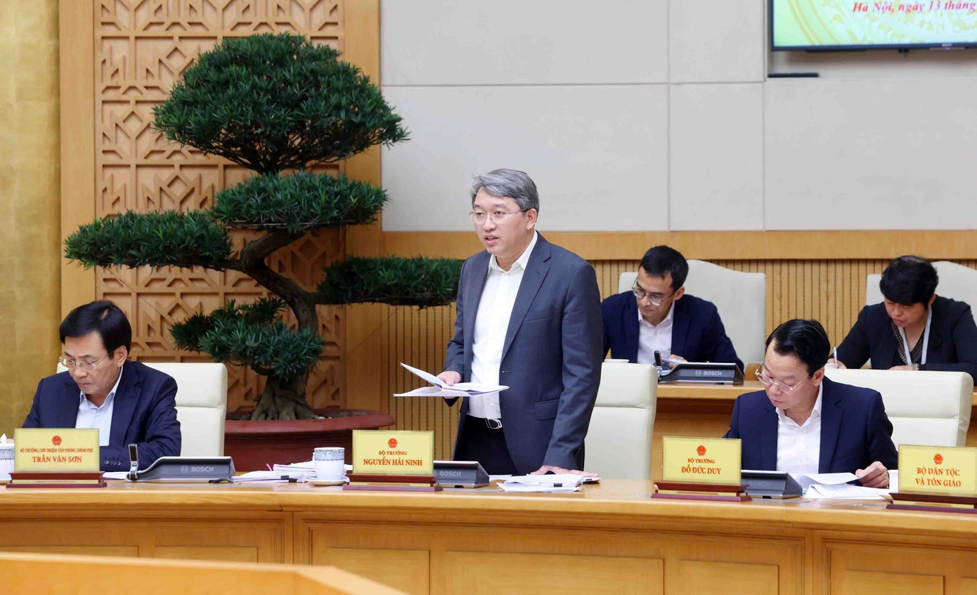 Bộ trưởng Bộ Tư pháp Nguyễn Hải Ninh. Ảnh: VGP/Đình Hải Bộ trưởng Bộ Tư pháp Nguyễn Hải Ninh. Ảnh: VGP/Đình Hải