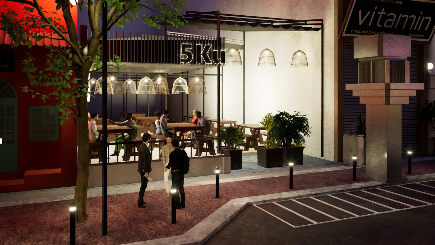 Trên tuyến phố cũng sẽ bố trí điểm kinh doanh buôn bán, công trình phụ trợ, công trình tiện ích (công trình kiến trúc mang tính biểu tượng và nghệ thuật, cổng chào, bảng thông tin, ghế ngồi, thùng rác), đồng thời cải tạo không gian cho người đi bộ, không gian sinh hoạt cộng đồng cho người dân và du khách. (Ảnh phối cảnh dự án: Sở GTVT TPHCM)