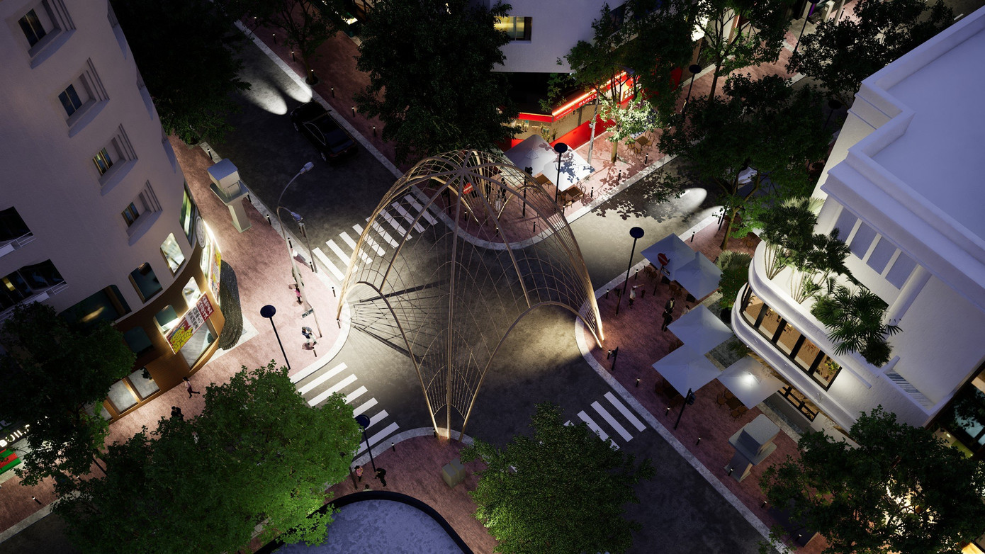 Cùng với lắp đặt biển báo hiệu đường bộ, bảng thông tin điện tử, tuyến phố sẽ trồng mới và cải tạo hệ thống cây xanh và sửa chữa, thay thế hệ thống chiếu sáng hiện hữu. (Ảnh phối cảnh dự án: Sở GTVT TPHCM)