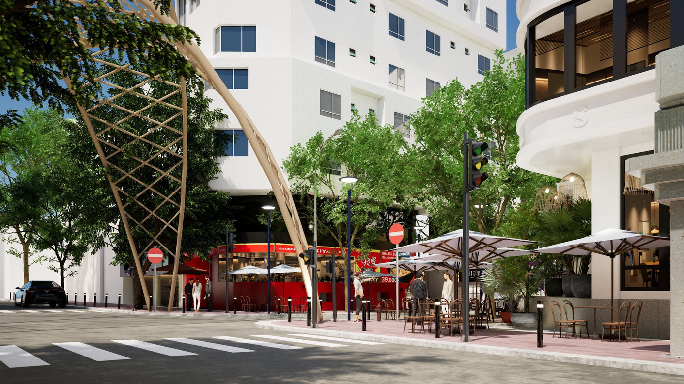 Về tổ chức giao thông, tuyến đường sẽ giữ nguyên phương án như hiện nay cho các ngày trong tuần từ thứ Hai đến thứ Sáu. Các ngày cuối tuần (thứ Bảy và Chủ Nhật), từ 19h đến 23h tổ chức thành phố đi bộ tương tự như phố đi bộ Nguyễn Huệ (sau 23h vẫn lưu thông như các ngày trong tuần). (Ảnh phối cảnh dự án: Sở GTVT TPHCM)