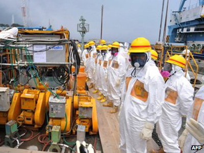 Nhật Bản phải mất nhiều năm nữa mới khắc phục được các sự cố ở nhà máy điện hạt nhân Fukushima. Ảnh: BBC