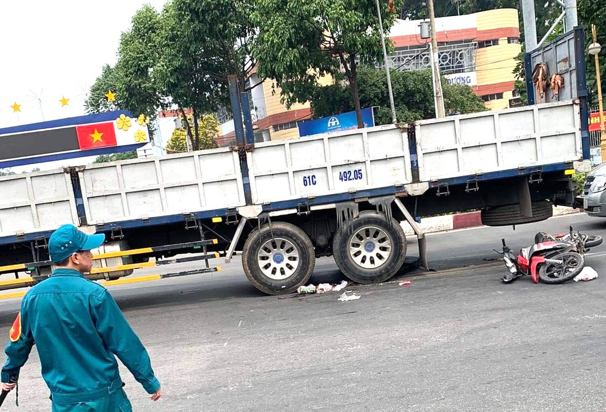 Hiện trường vụ tai nạn.