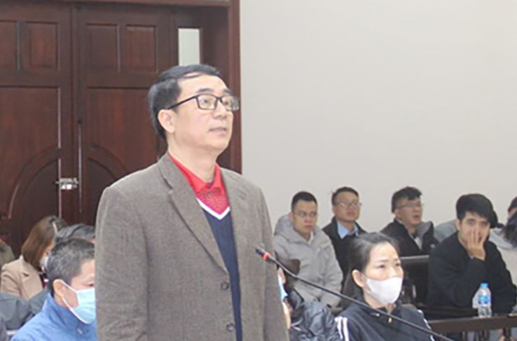 Bị cáo Trần Hùng tại phiên phúc thẩm hôm nay.