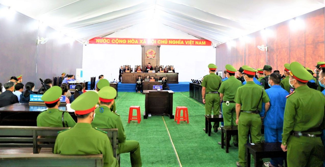 Toàn cảnh phiên tòa. Ảnh: TTXVN Toàn cảnh phiên tòa. Ảnh: TTXVN