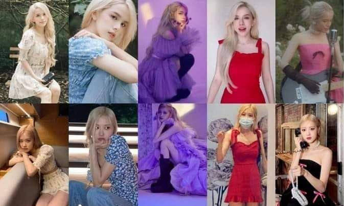 Hình tượng MiiNa giống hệt Rosé. Ảnh: Twitter.