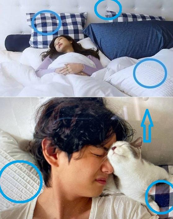 Những điểm chứng minh V nằm trên giường của Jennie. Ảnh: AllKpop. Những điểm chứng minh V nằm trên giường của Jennie. Ảnh: AllKpop.