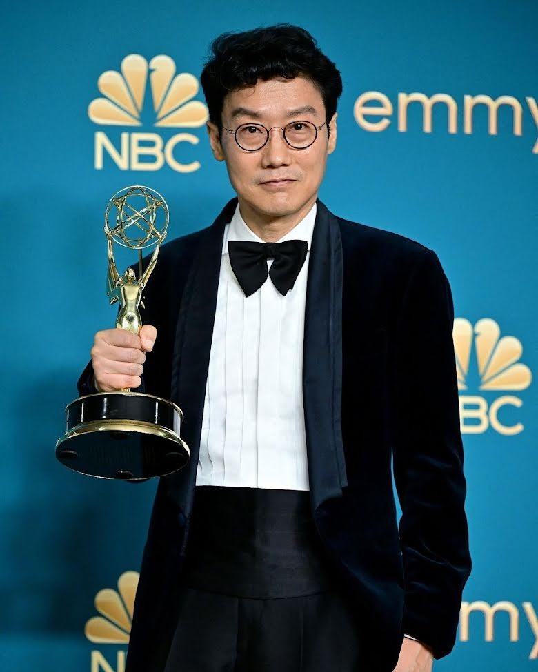 Đạo diễn Hwang Dong Hyuk tại Emmy 2022. Ảnh: Instagram. Đạo diễn Hwang Dong Hyuk tại Emmy 2022. Ảnh: Instagram.