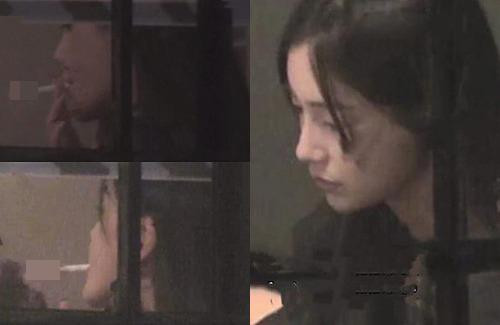 Angelababy bị bắt gặp hút thuốc lá trong quán lẩu bất chấp có biển cấm. Ảnh: Weibo. Angelababy bị bắt gặp hút thuốc lá trong quán lẩu bất chấp có biển cấm. Ảnh: Weibo.