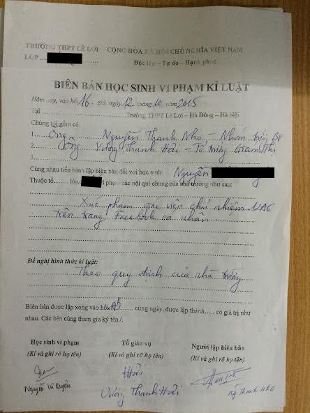 Nữ sinh lớp 12 xúc phạm giáo viên trên facebook ảnh 1