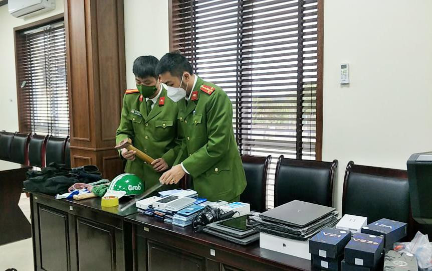 Số lượng lớn tài sản thu giữ.