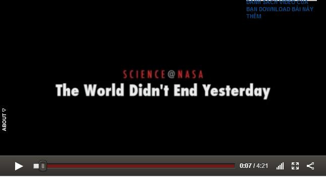 Tựa đề đoạn phim của NASA có nghĩa 