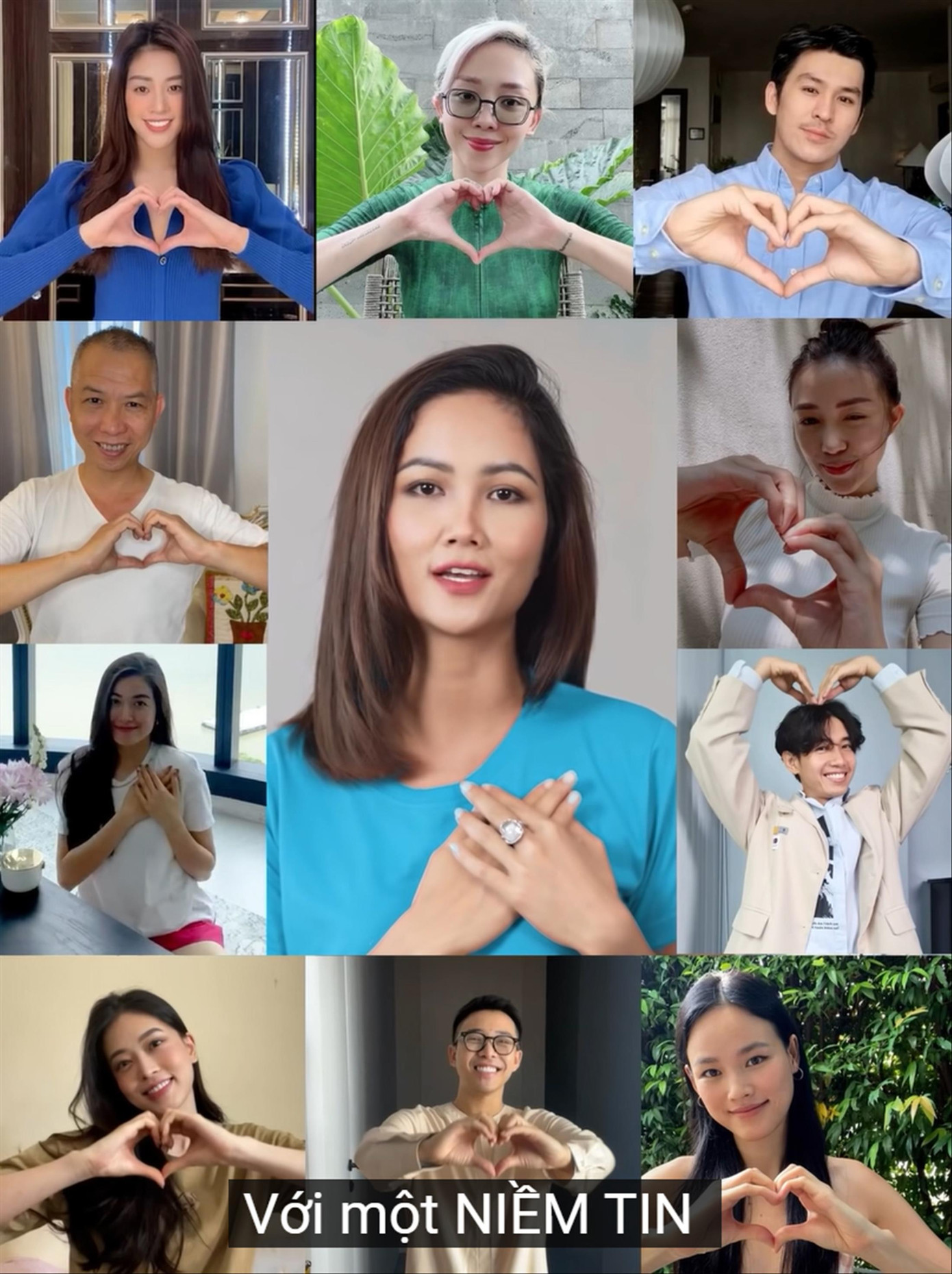 Các nghệ sĩ tự quay hình ảnh của mình để góp vào MV Sống như tia nắng mặt trời