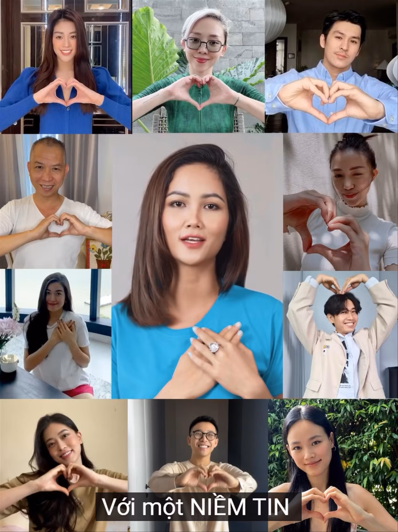 Các nghệ sĩ tự quay hình ảnh của mình để góp vào MV Sống như tia nắng mặt trời