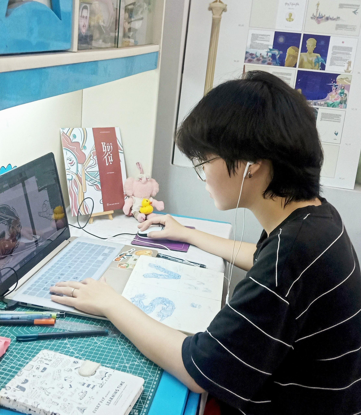 Qua dự án “Bội tự”, Nguyễn Phương Vy mong muốn góp phần mang nghệ thuật Hát Bội đến gần hơn với người trẻ