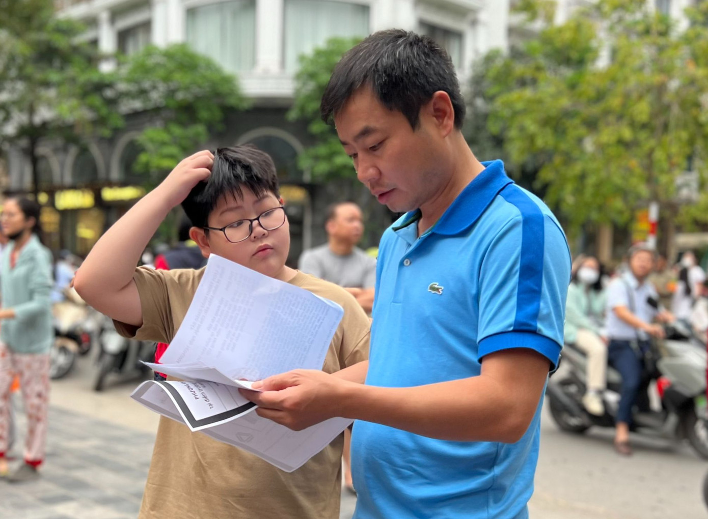 Học sinh dự kỳ thi tuyển sinh vào lớp 6 một trường tư ở Hà Nội năm học 2024-2025.