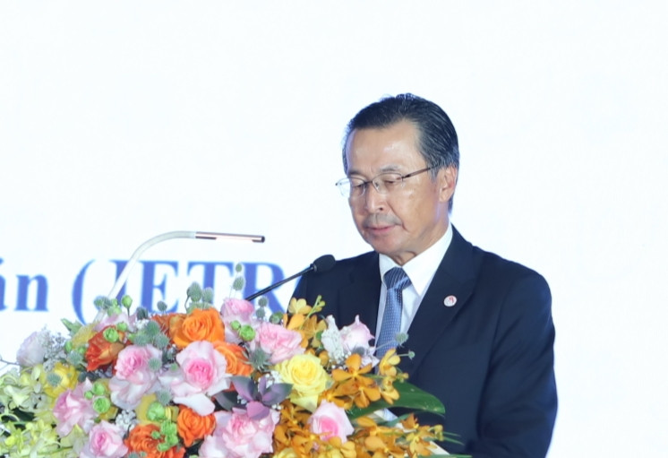 Ông Hayashi Motoo, Tổng thư ký Liên minh nghị sĩ hữu nghị Nhật Bản - Việt Nam, cho biết mối quan hệ Việt - Nhật đang là mối quan hệ đối tác chiến lược sâu rộng vì hòa bình, phồn vinh của Châu Á