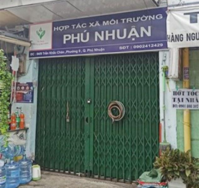 Hợp tác xã Môi trường Phú Nhuận nơi ông Nguyễn Đăng Thanh đang làm giám đốc