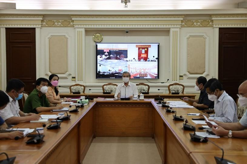 Phó Chủ tịch UBND TPHCM Ngô Minh Châu chủ trì cuộc họp về công tác xét nghiệm và điều tra dịch tễ sáng 4/7 Phó Chủ tịch UBND TPHCM Ngô Minh Châu chủ trì cuộc họp về công tác xét nghiệm và điều tra dịch tễ sáng 4/7