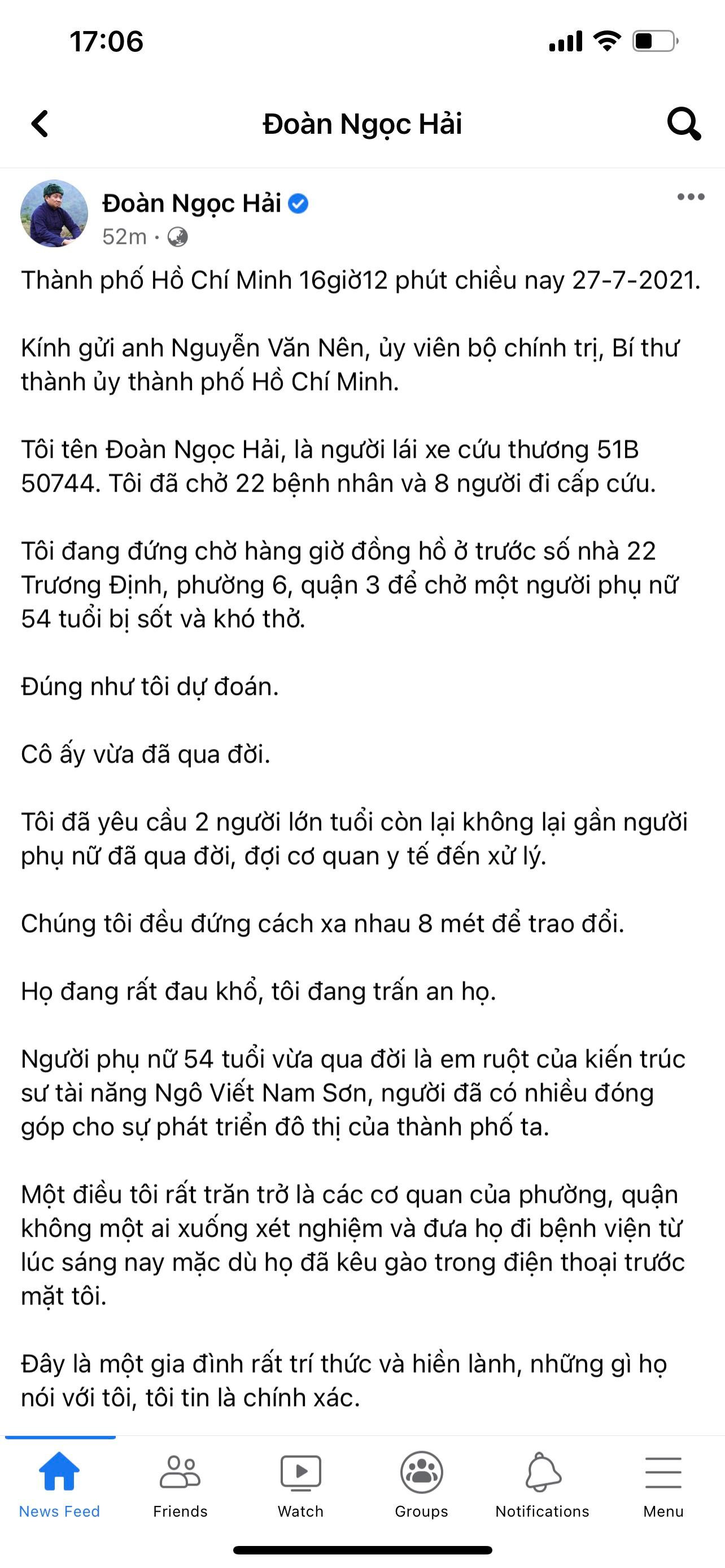 Thông tin trên facebook &quot;Đoàn Ngọc Hải&quot; gây xôn xao dư luận cả nước