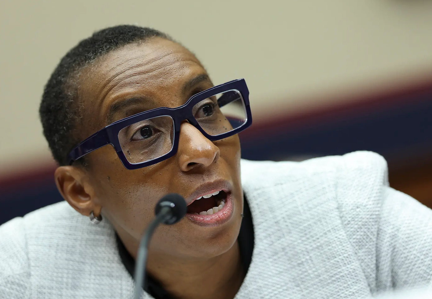 Bà Claudine Gay đang phải đối mặt với cáo buộc nghiêm trọng. Nguồn ảnh: Kevin Dietsch/Getty Images.