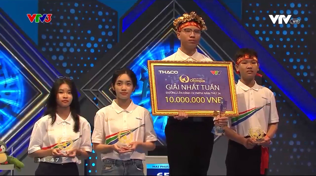 Nam sinh đến từ mảnh đất Thái Nguyên đã xuất sắc giành vòng nguyệt quế cuộc thi Tuần.