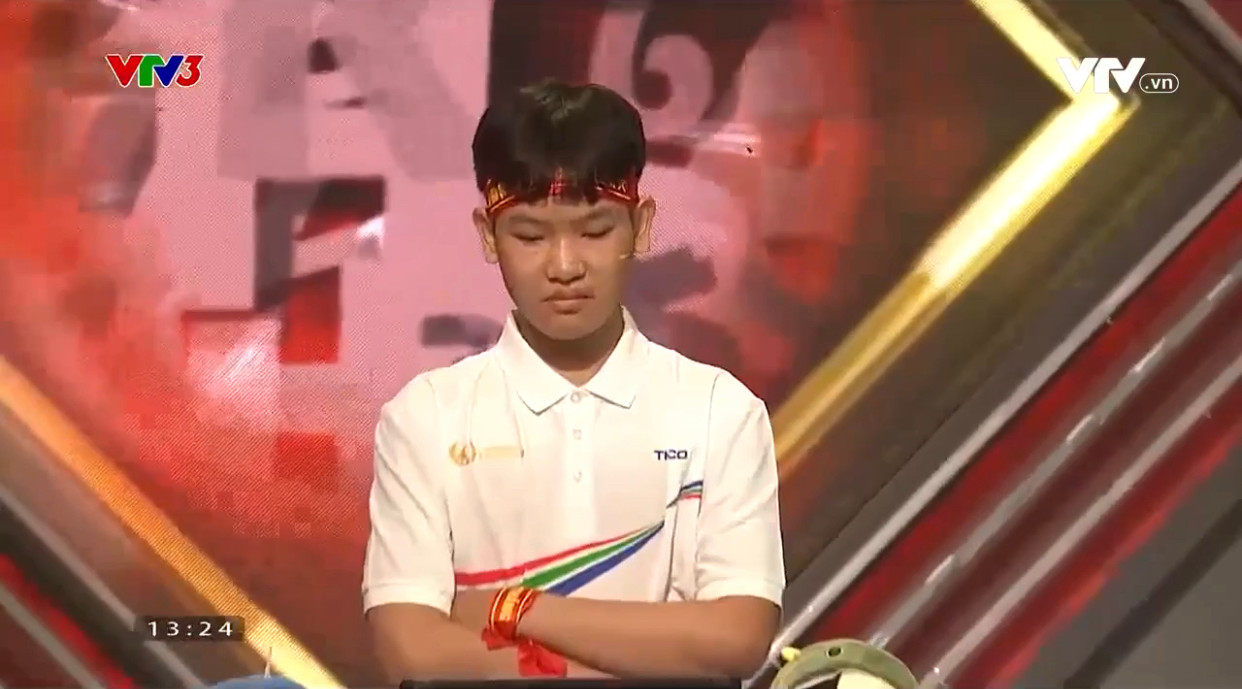 Phong thái tự tin của chàng trai sau khi hoàn thành vòng thi thứ hai.