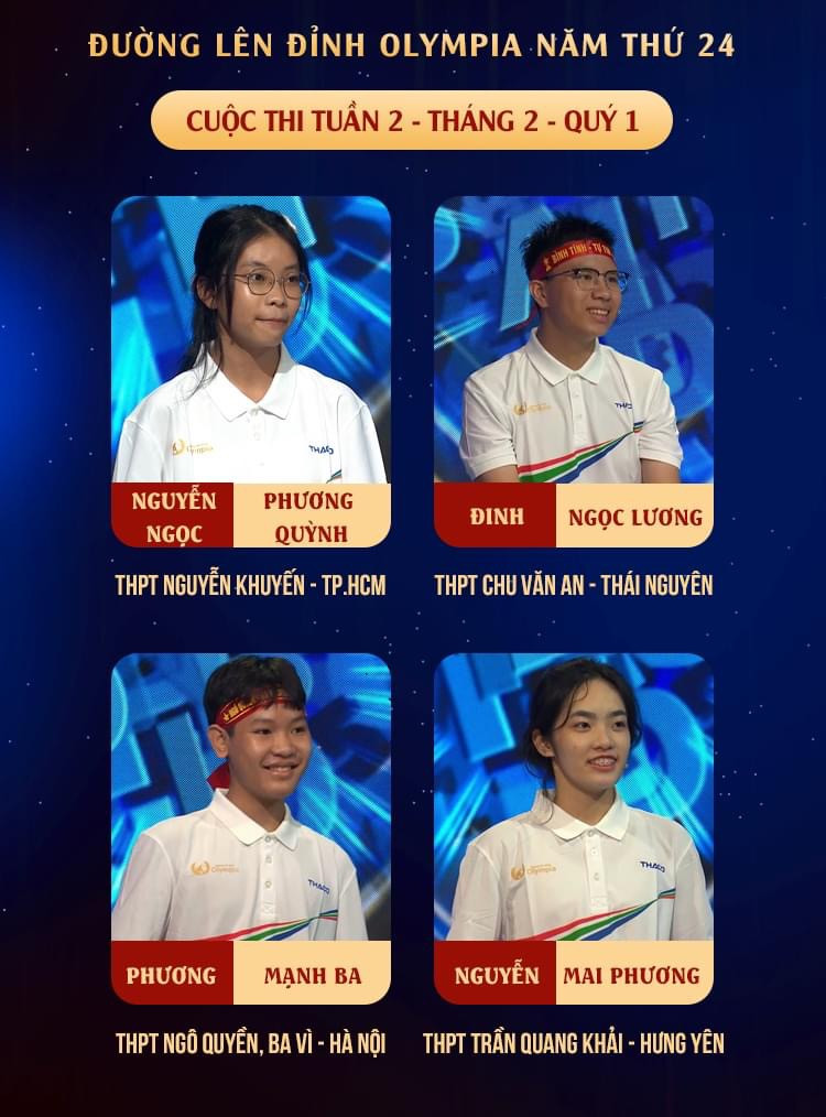 Các thí sinh đại diện cho 4 địa phương đến tranh tài.