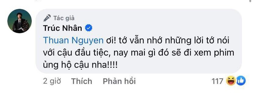 Tuy say nhưng nam ca sĩ vẫn uy tín nhớ về lời hứa hẹn với Thuận Nguyễn. Tuy say nhưng nam ca sĩ vẫn uy tín nhớ về lời hứa hẹn với Thuận Nguyễn.
