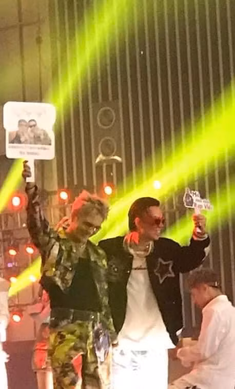 Cả hai không ngại tương tác thân thiết cùng nhau trong Rap Việt All-star Concert.