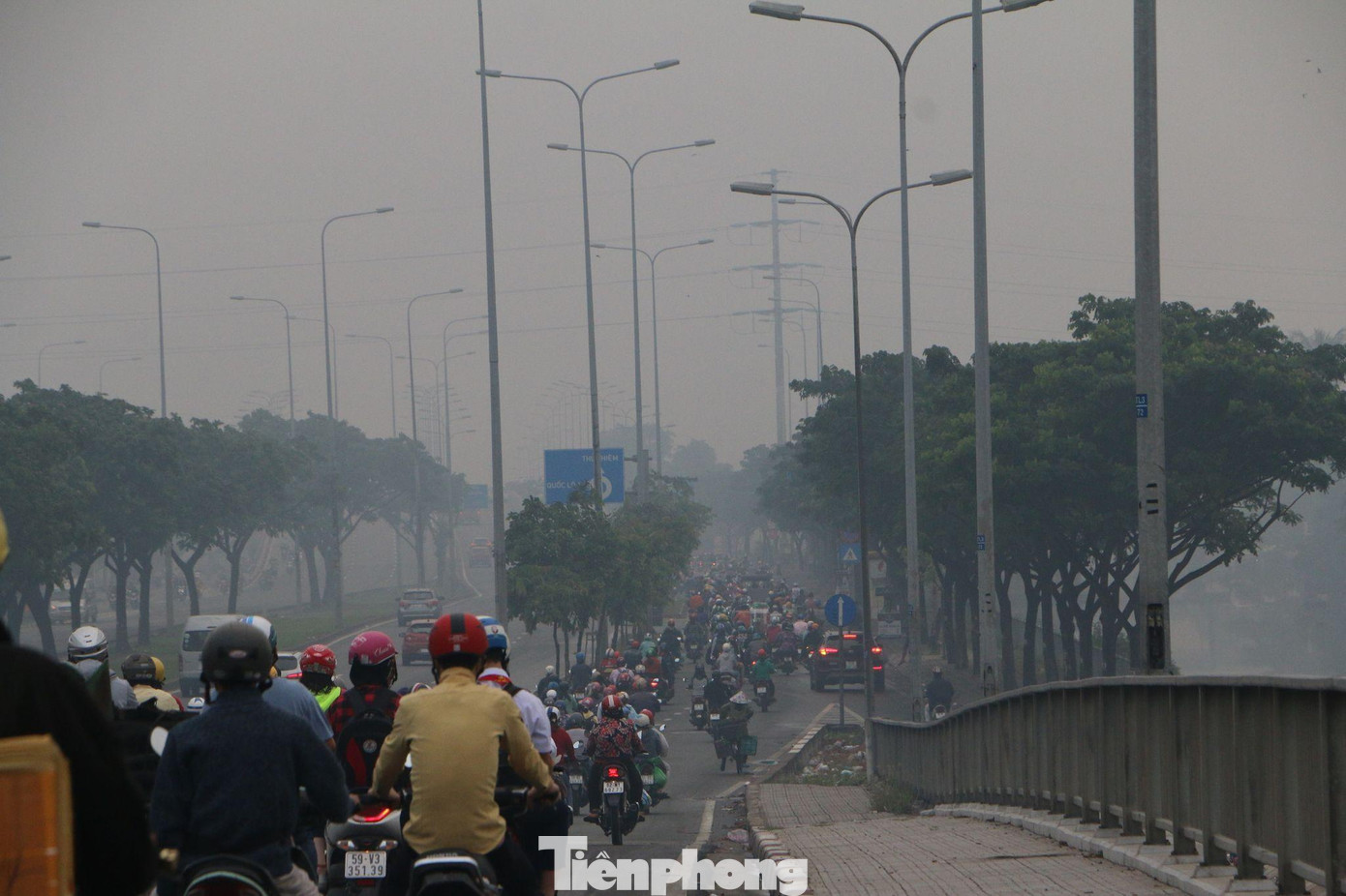 Đường Võ Văn Kiệt lúc 7h sáng.