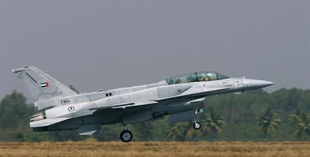 Máy bay F-16 của Tiểu vương quốc Arập Thống nhất (UAE).