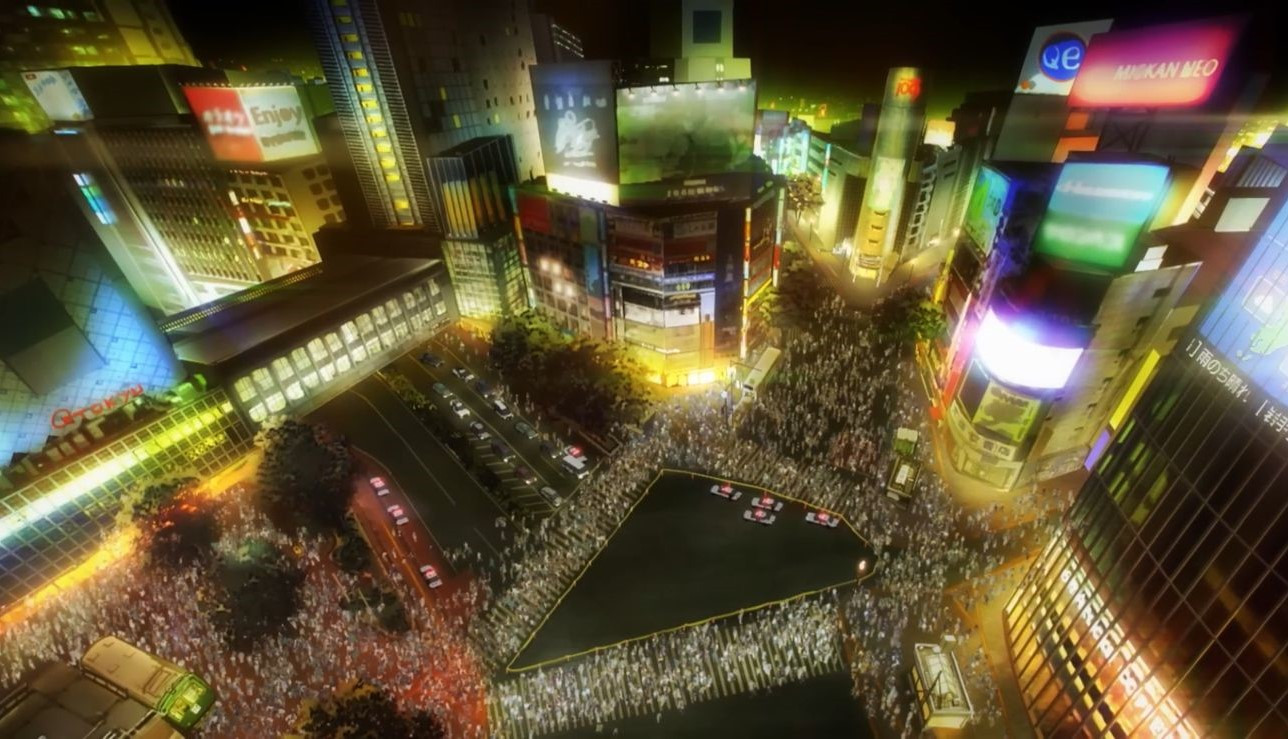 Cuộc chiến diễn ra trên đường phố Shibuya tấp nập.