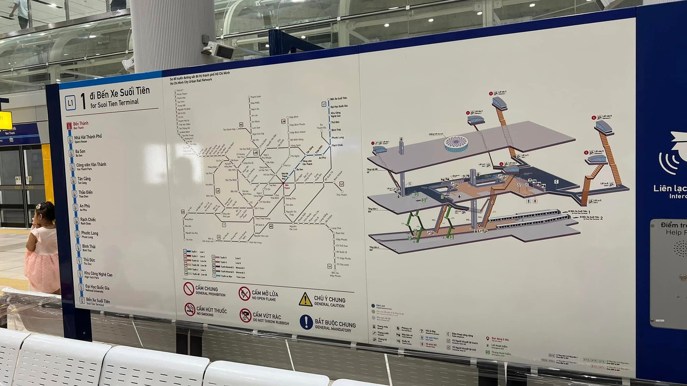 Bảng hướng dẫn lộ trình chi tiết. Ảnh: Truong Viet Toan