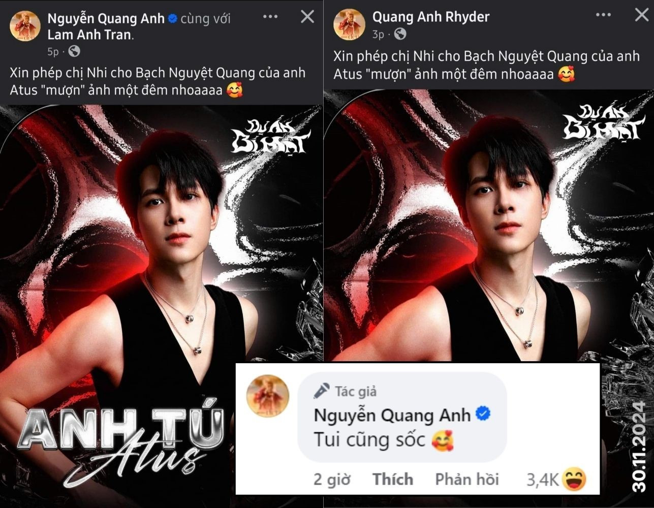 Anh Tú Atus sẽ làm MC tại mini show của "bạch nguyệt quang" RHYDER.