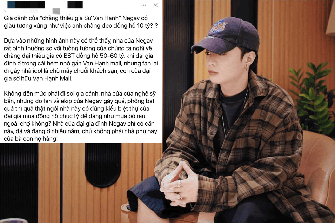 Những bài viết đăng tải kèm hình ảnh riêng tư gia đình nam rapper.