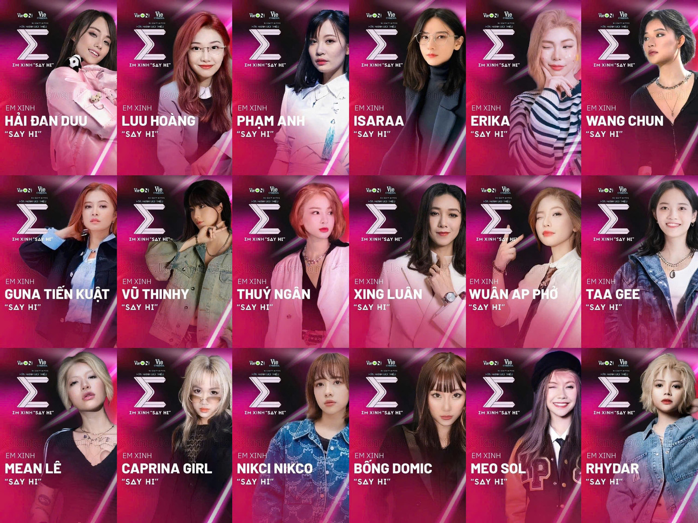 Hình ảnh của 30 &quot;mỹ nhân&quot; tham gia Em Xinh mà cứ ngỡ như tham gia “Gương Mặt Thân Quen”.