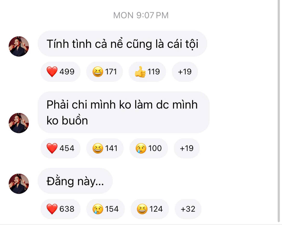 Khác với sự vui vẻ của Tóc Tiên, Minh Hằng lại có những cảm xúc &quot;vui buồn lẫn lộn&quot;.