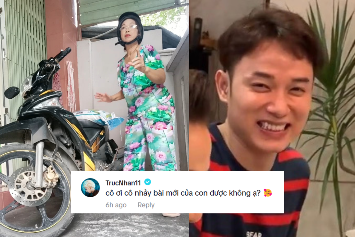 Không biết chiêu năn nỉ của Trúc Nhân có được cô Tuyết chấp nhận hay không.