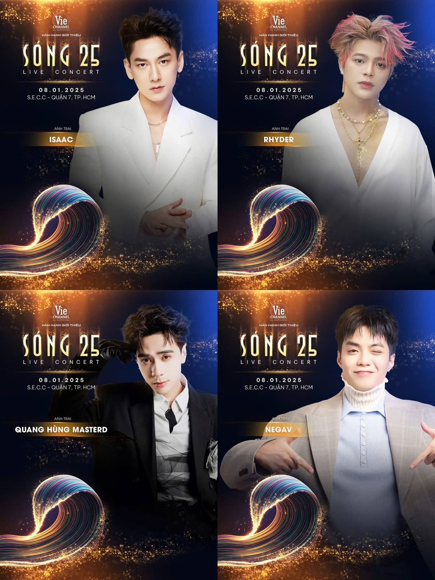 Đội hình thứ hai bao gồm Isaac, Quang Hùng MasterD, RHYDER và Negav.