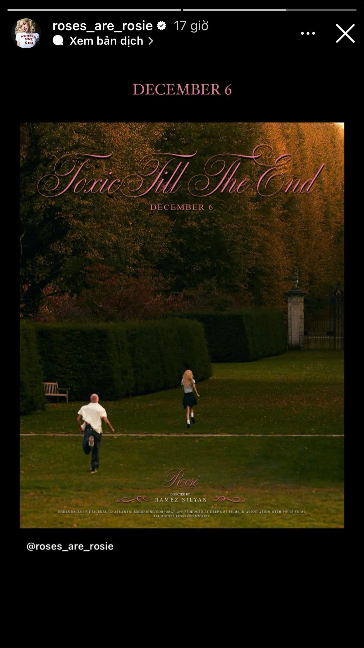 Được biết sắp tới, Rosé cũng đang ấp ủ ra mắt một sản phẩm âm nhạc Được biết sắp tới, Rosé cũng đang ấp ủ ra mắt một sản phẩm âm nhạc