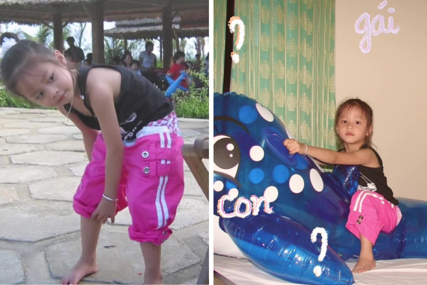 Thời còn là "búp măng non", chắc hẳn Thanh Thủy là một "cô bé siêu quậy" chính hiệu. Thời còn là "búp măng non", chắc hẳn Thanh Thủy là một "cô bé siêu quậy" chính hiệu.