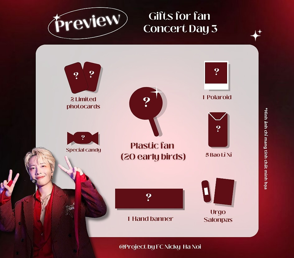 FC Nicky chuẩn bị ê hề quà tặng fan nhân dịp &quot;rước idol về quê&quot;.