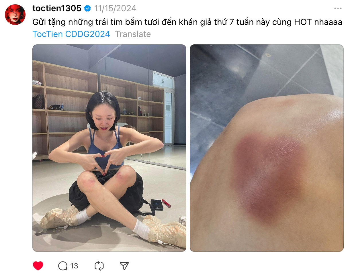 Tóc Tiên &quot;mấp mé&quot; với fan về tình hình luyện tập trước thềm công chiếu.