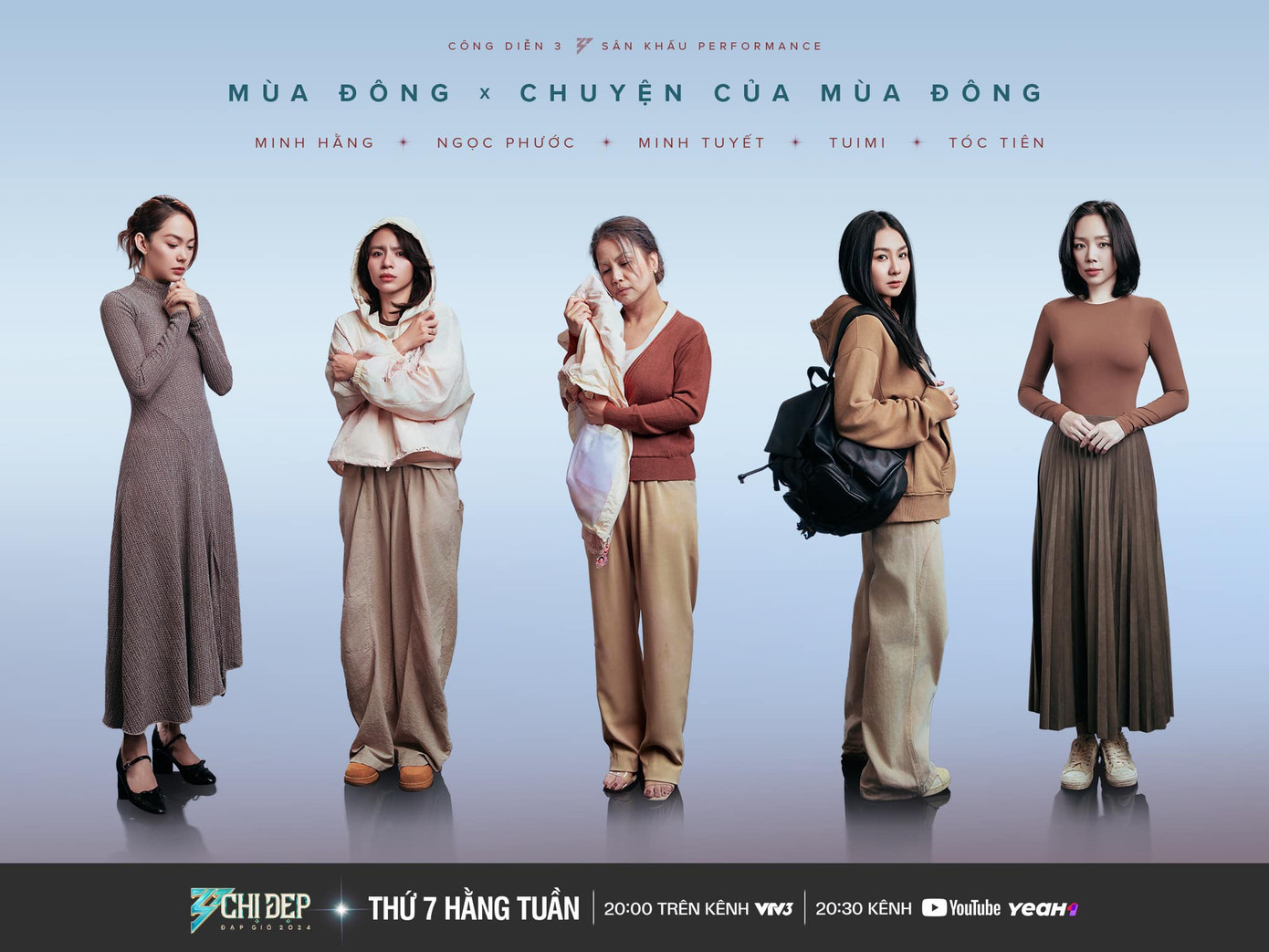 Ở poster chính thức được công bố, thứ tự mới từ trái qua phải lần lượt là Minh Hằng, Ngọc Phước, Minh Tuyết, Tuimi, Tóc Tiên. Ở poster chính thức được công bố, thứ tự mới từ trái qua phải lần lượt là Minh Hằng, Ngọc Phước, Minh Tuyết, Tuimi, Tóc Tiên.