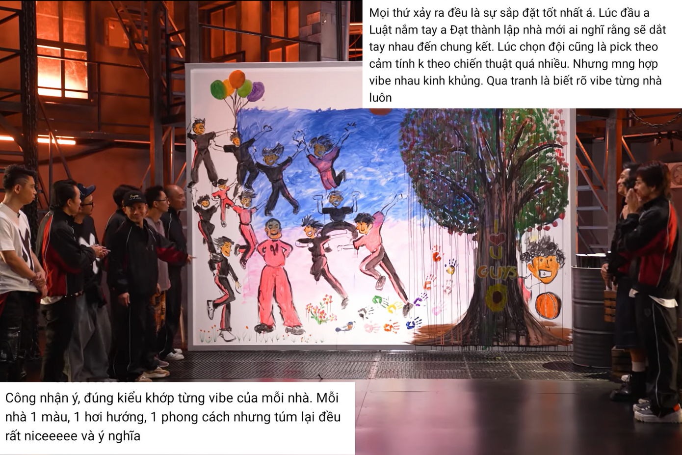 Nhiều khán giả cho rằng bức tranh với "tâm linh tương thông" từ các thành viên.